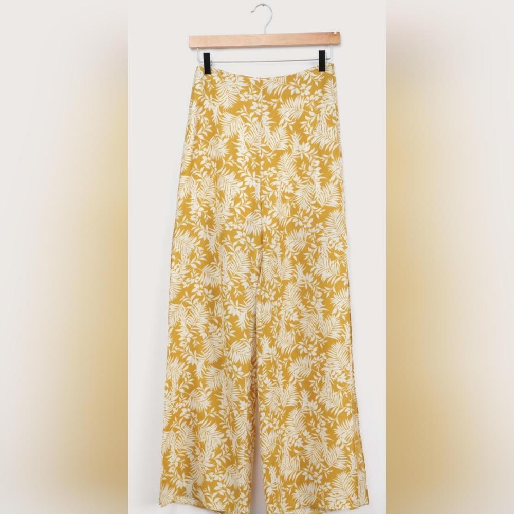 Lulus Tropical Wide-Leg Pants